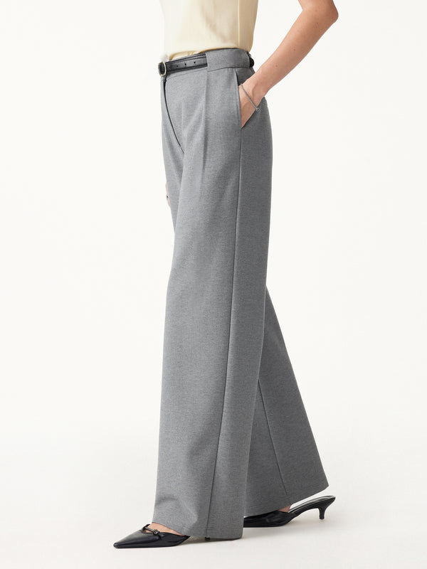 OGLmove Ponte High-Rise Straight-Leg Pants with Pockets