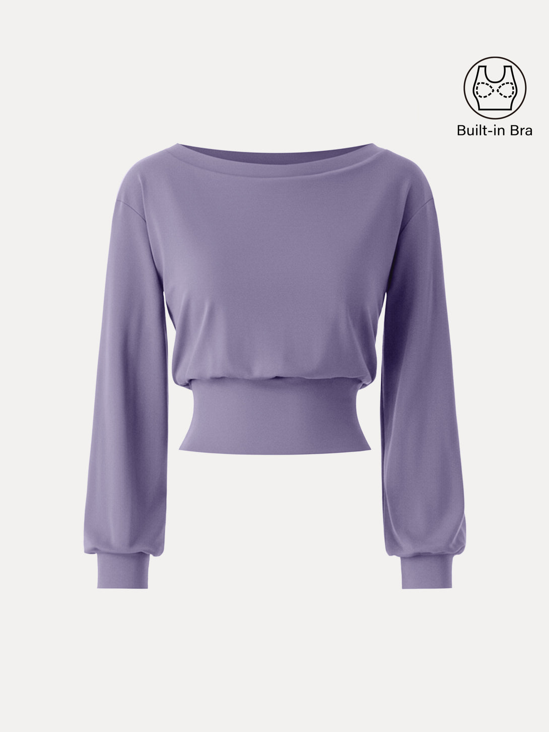 Non-Itchy Wool Blend Boatneck Brami Hydrangea XS