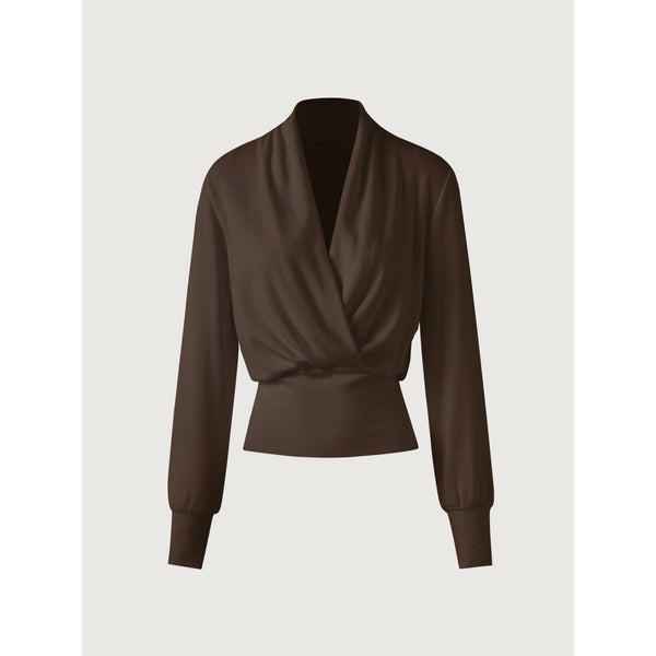 Surplice Tuckable Top Espresso XS
