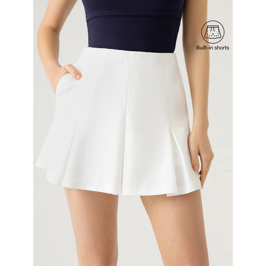Lucky Offer——Size:L Mini Skirt White--