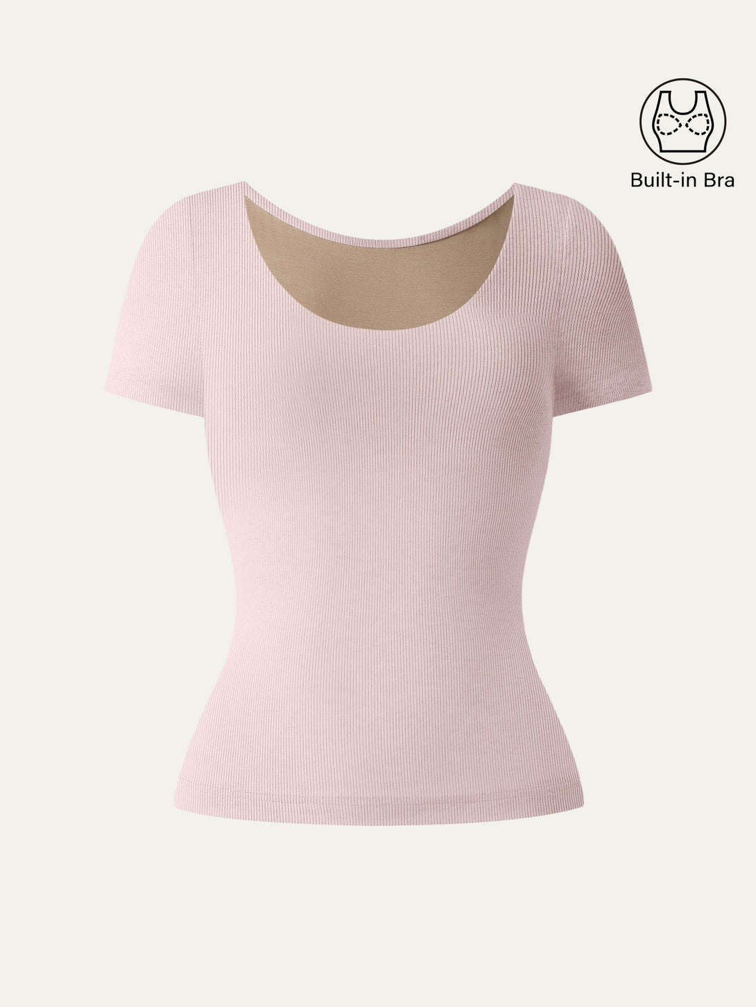 Scoop Neck Short Sleeve Cotton New Airy Brami