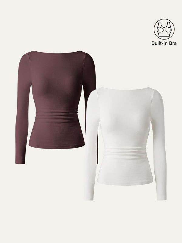 Eco-Mousse® Open-Back Brami Top 2Pcs Set