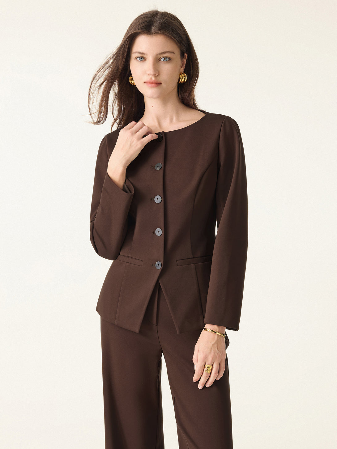 Empower Stretch Boatneck Blazer