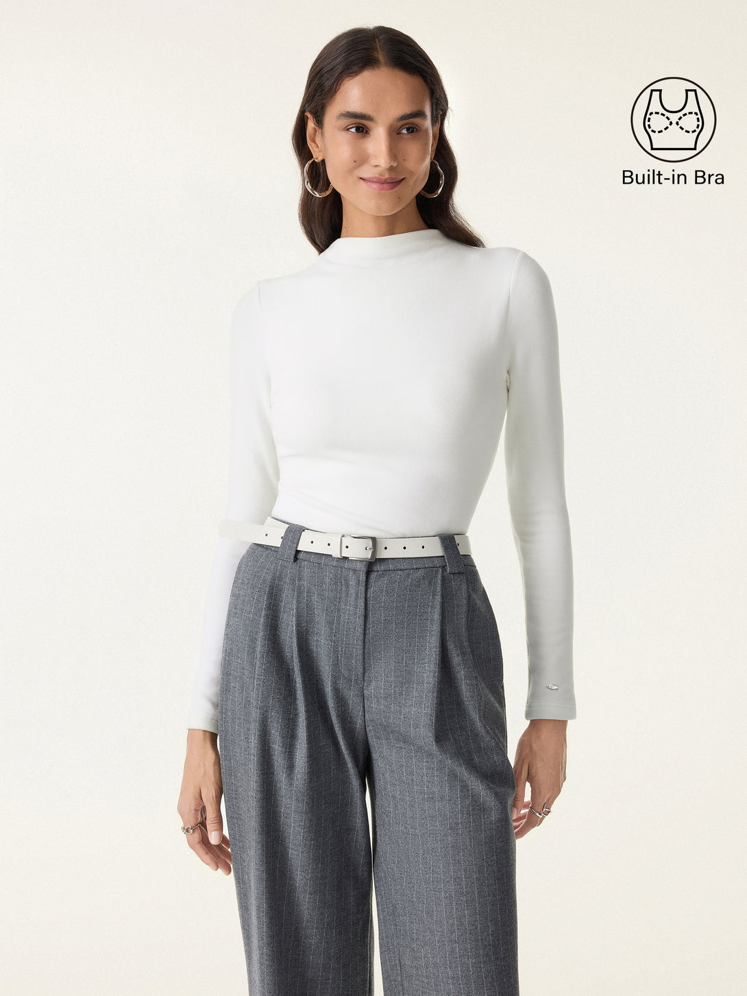 MaxWarm Brushed Mockneck Long Sleeve Brami