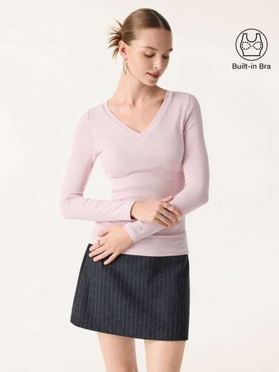 V-Neck Long Sleeve Brami