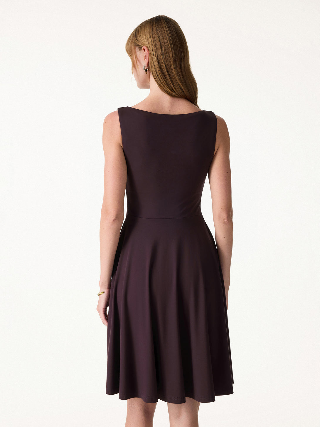 Casual Workleisure Regular Fit Ancora/M Mini Dresses Sleeveless Boat Neck Women Dresses OGLmove