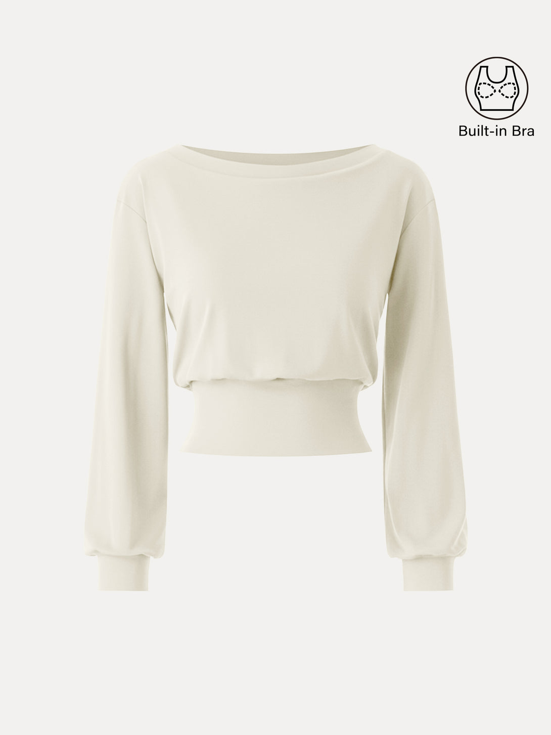 Non-Itchy Wool Blend Boatneck Brami Sweet Ivory XS