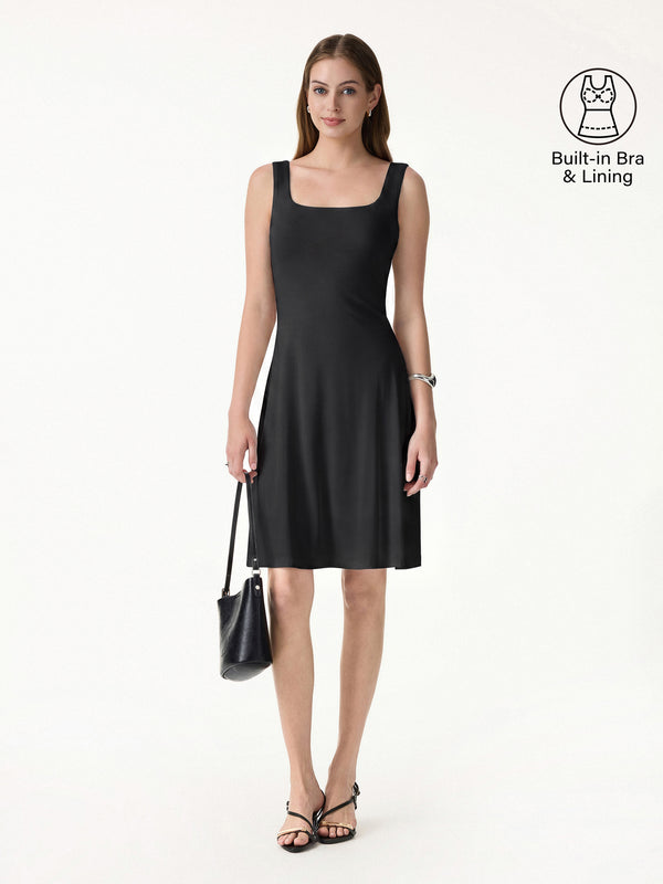 OGLmove SkinKiss Cooling Square Neck Mini Bra Dress
