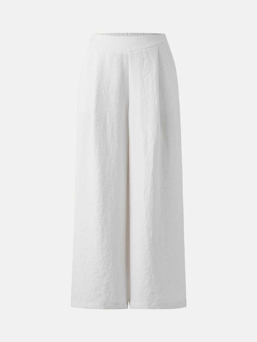 Breezy Linen Mid Rise Wide Leg Pant with Pockets
