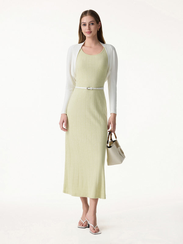 Pointelle U-Neck Maxi Bra Dress