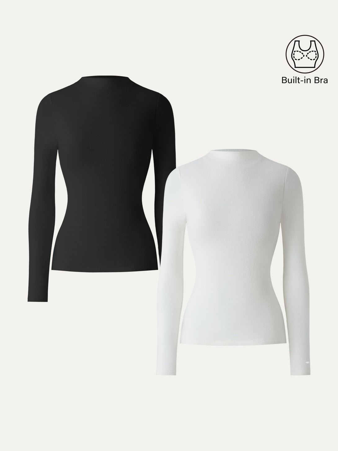 MaxWarm Brushed Mockneck Long Sleeve Brami