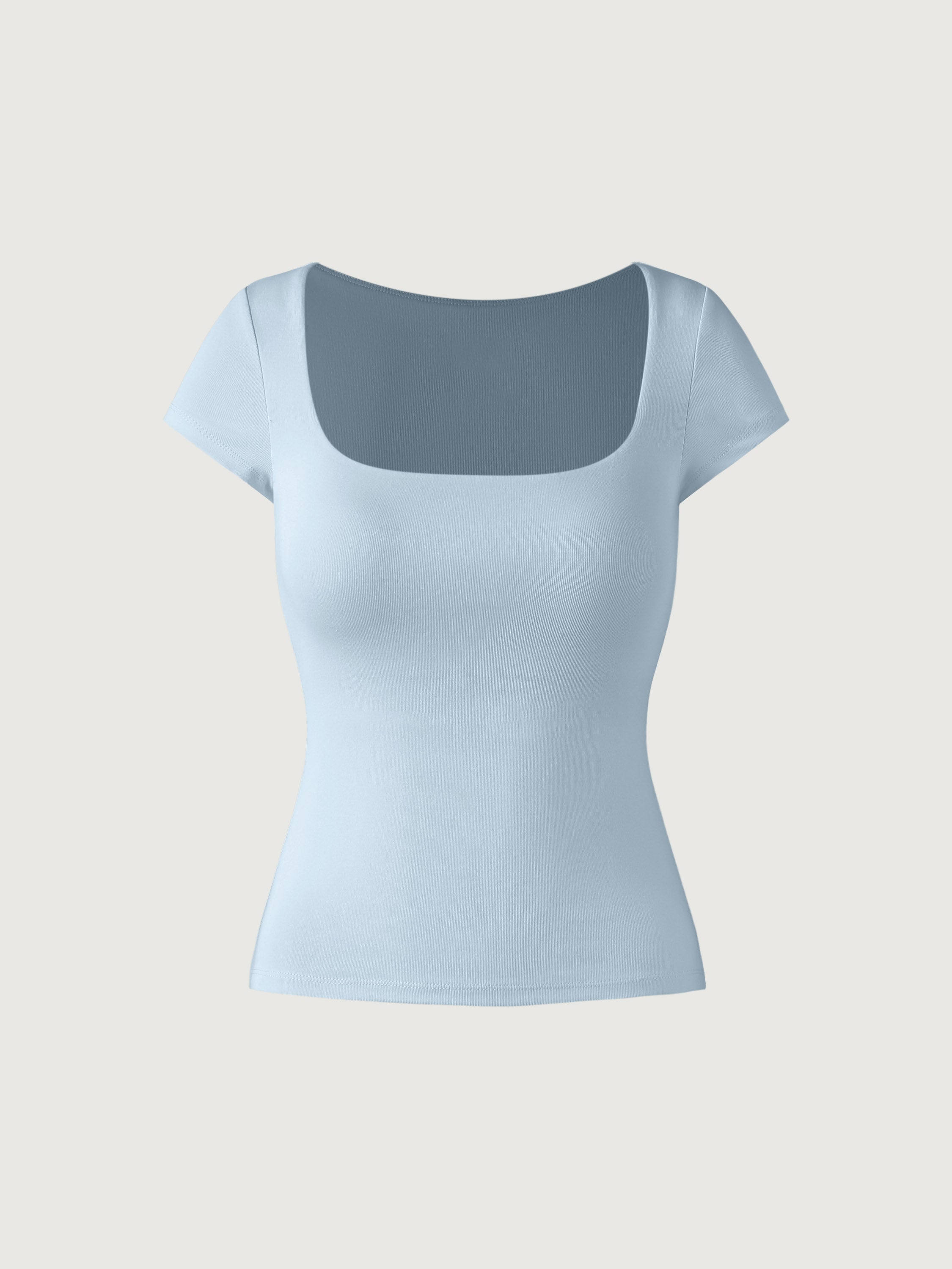 Fitted Squareneck Top