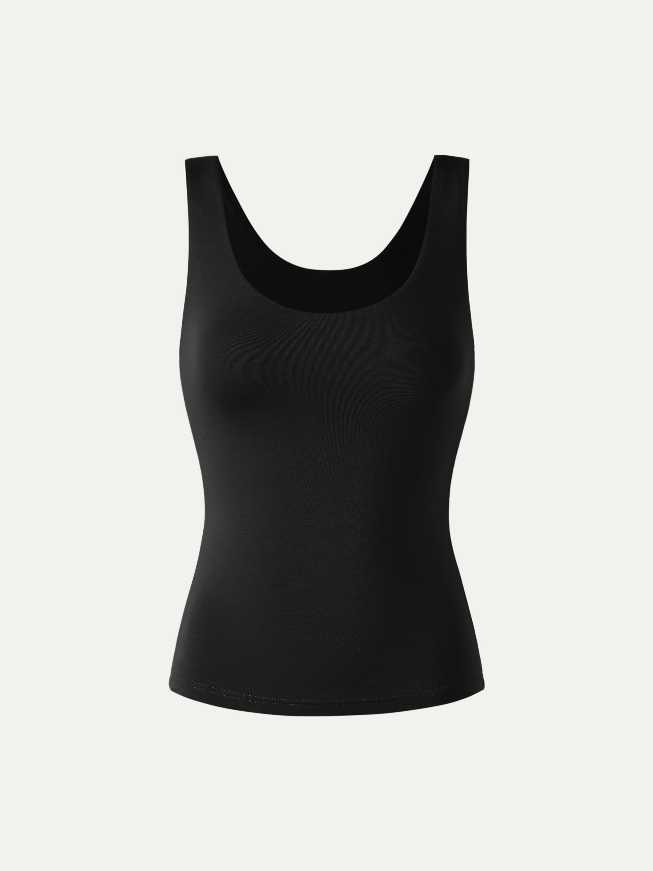 Lenzing Tencel Scoop Tank - Black