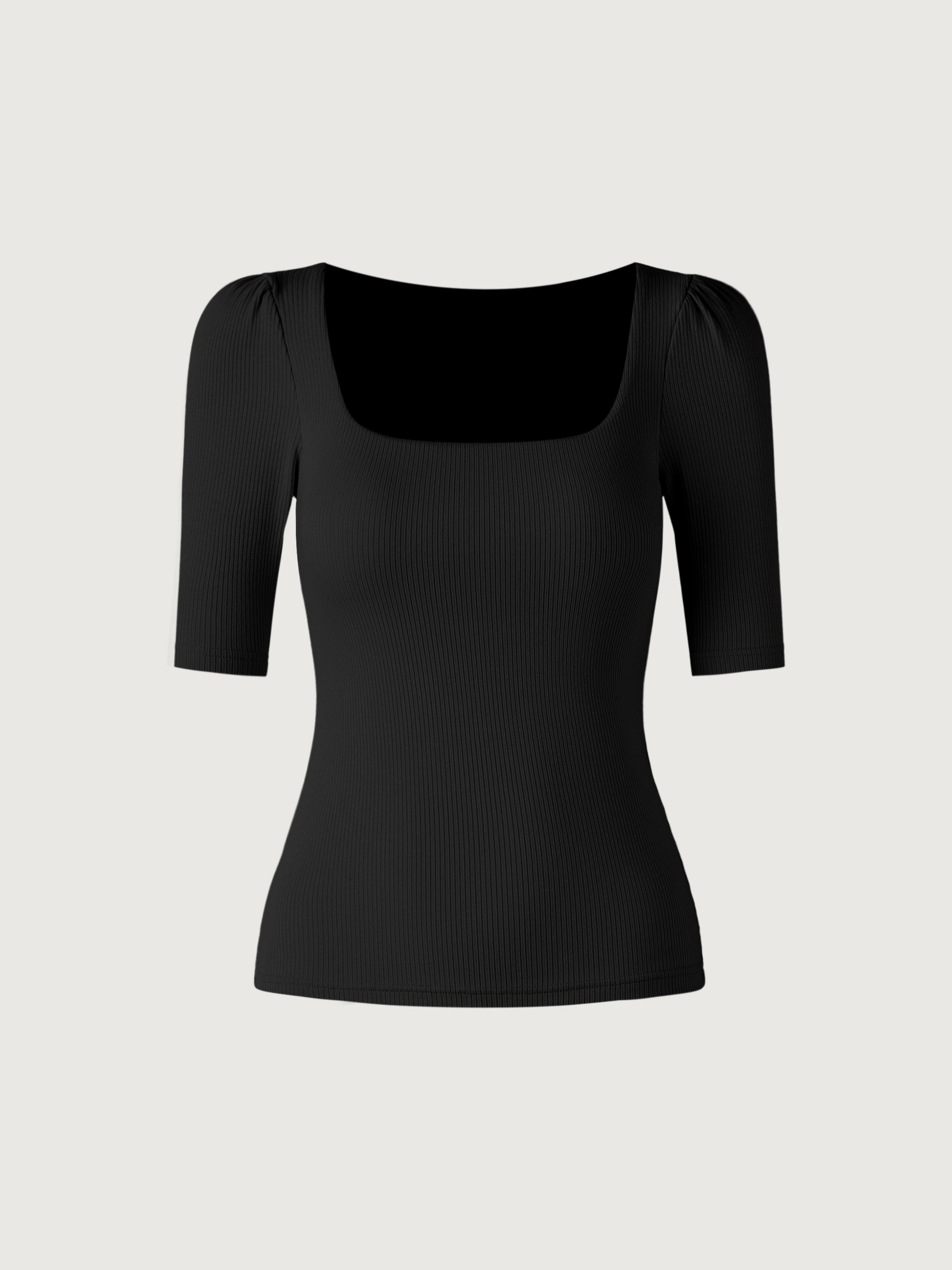 Puff Sleeve Sqaure Neck Top