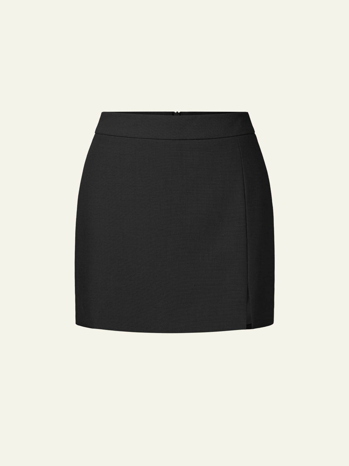 Ogl Wool Blend Split Mini Skirt – OGLmove