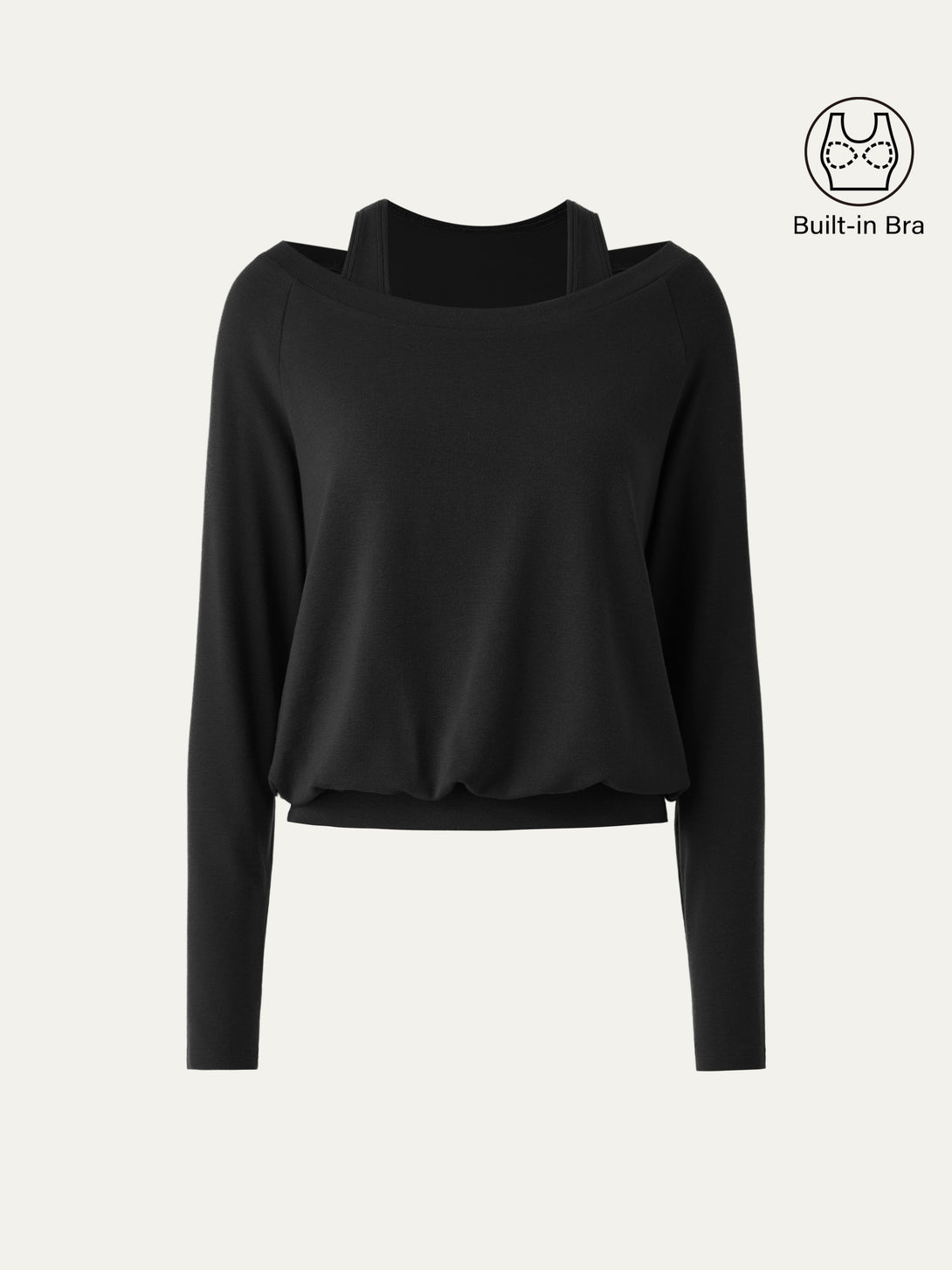 LiteWarm Multi-Wear Layering Brami Top Black XS