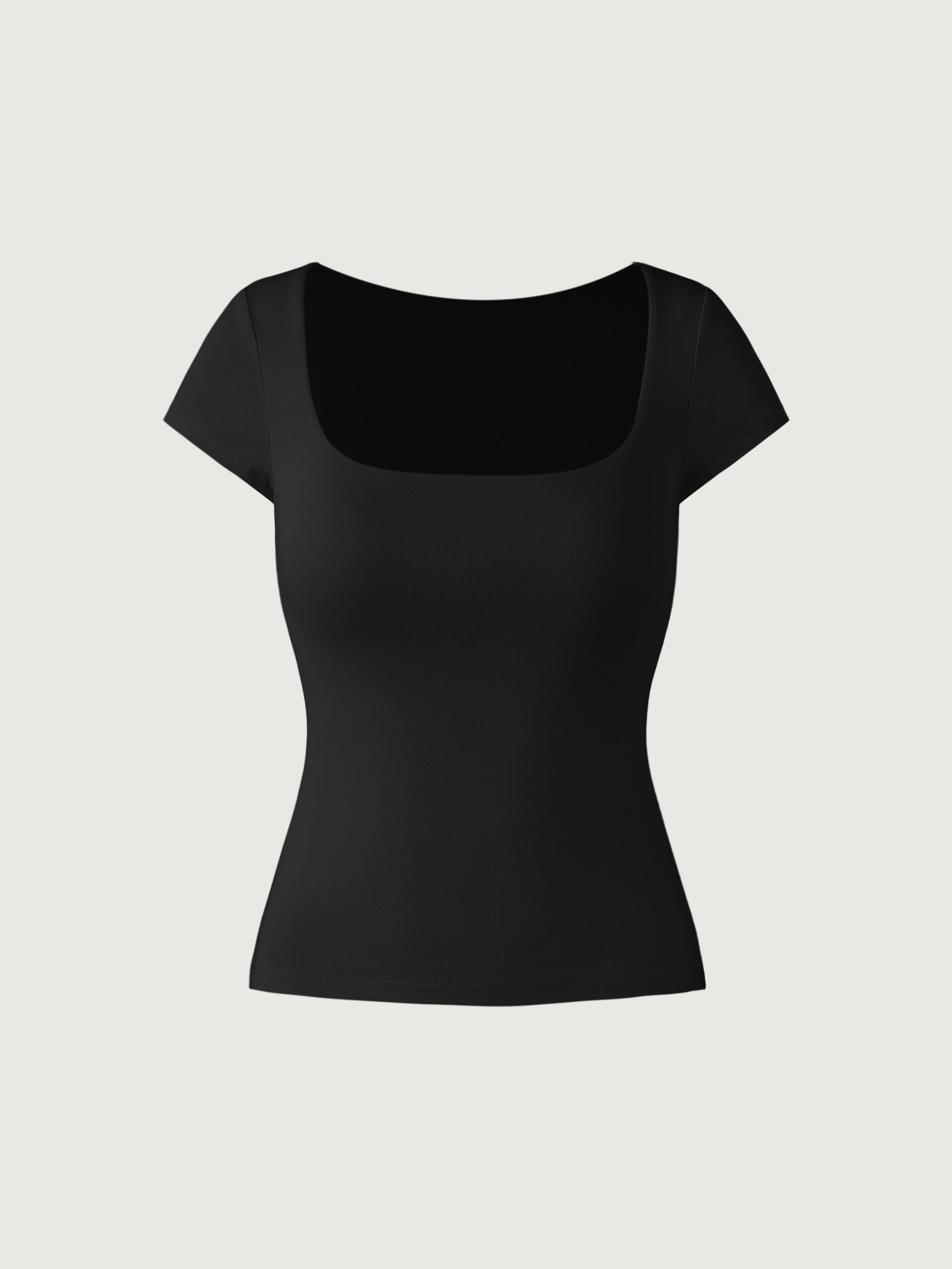 Fitted Squareneck Top