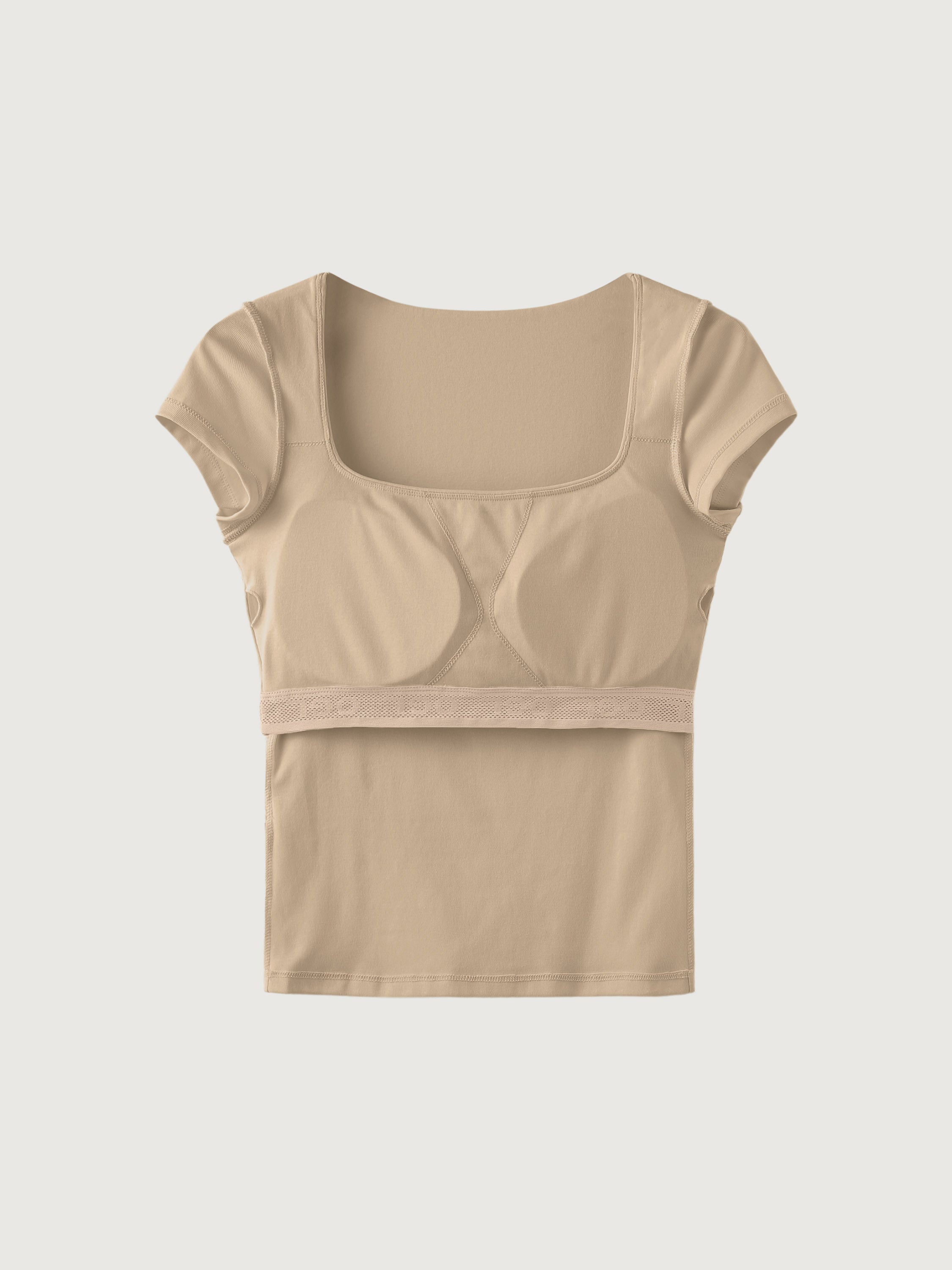 Fitted Squareneck Top