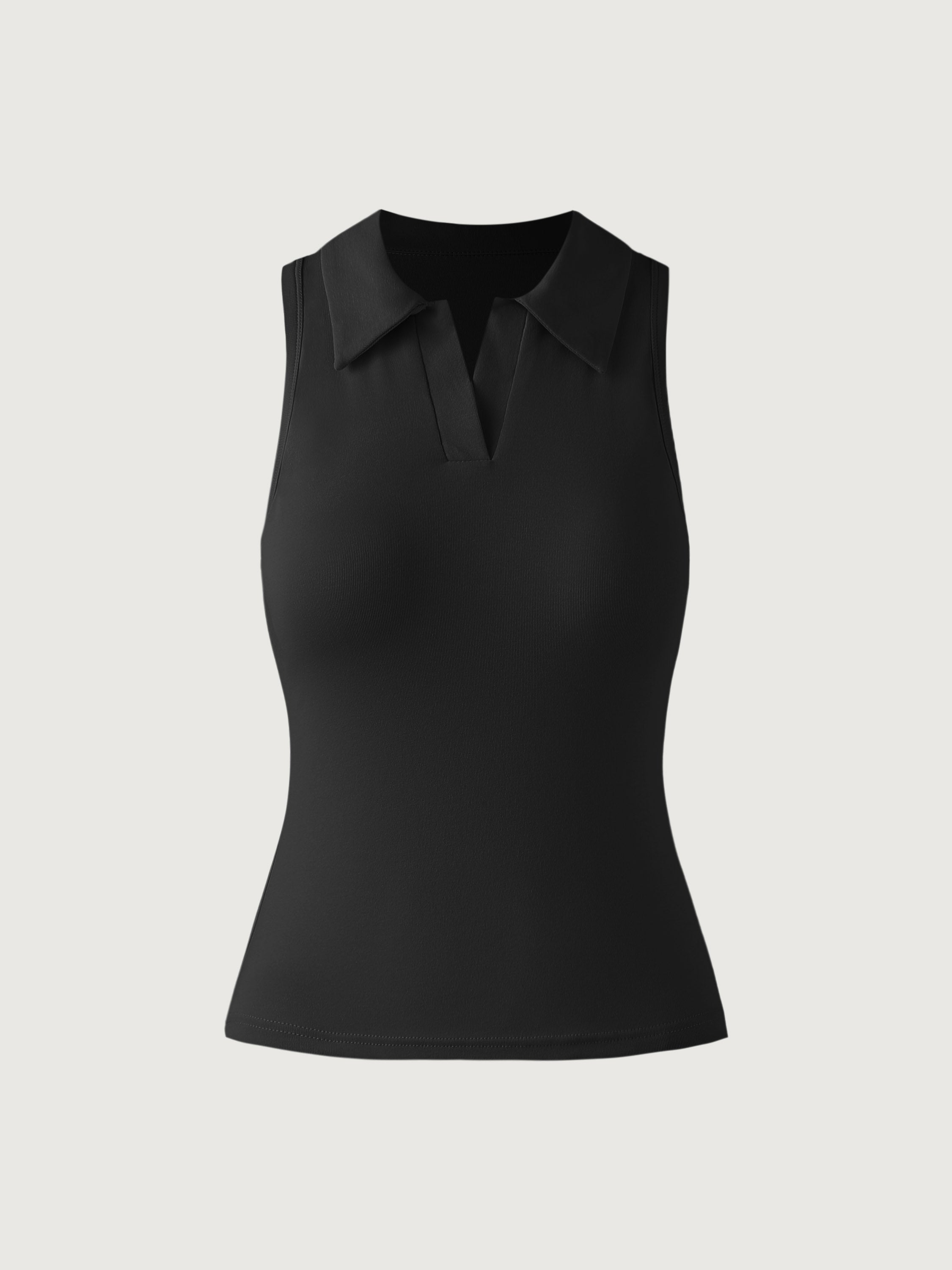 Cotton Polo Brami Tank - Black