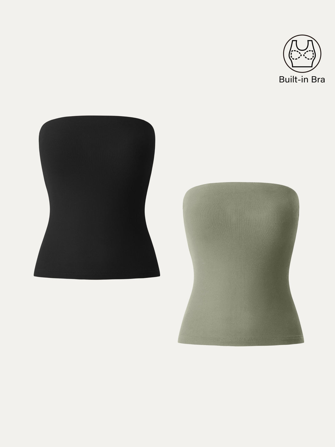 Non-slip Essential Tube Brami Top Black/Tate Olive S