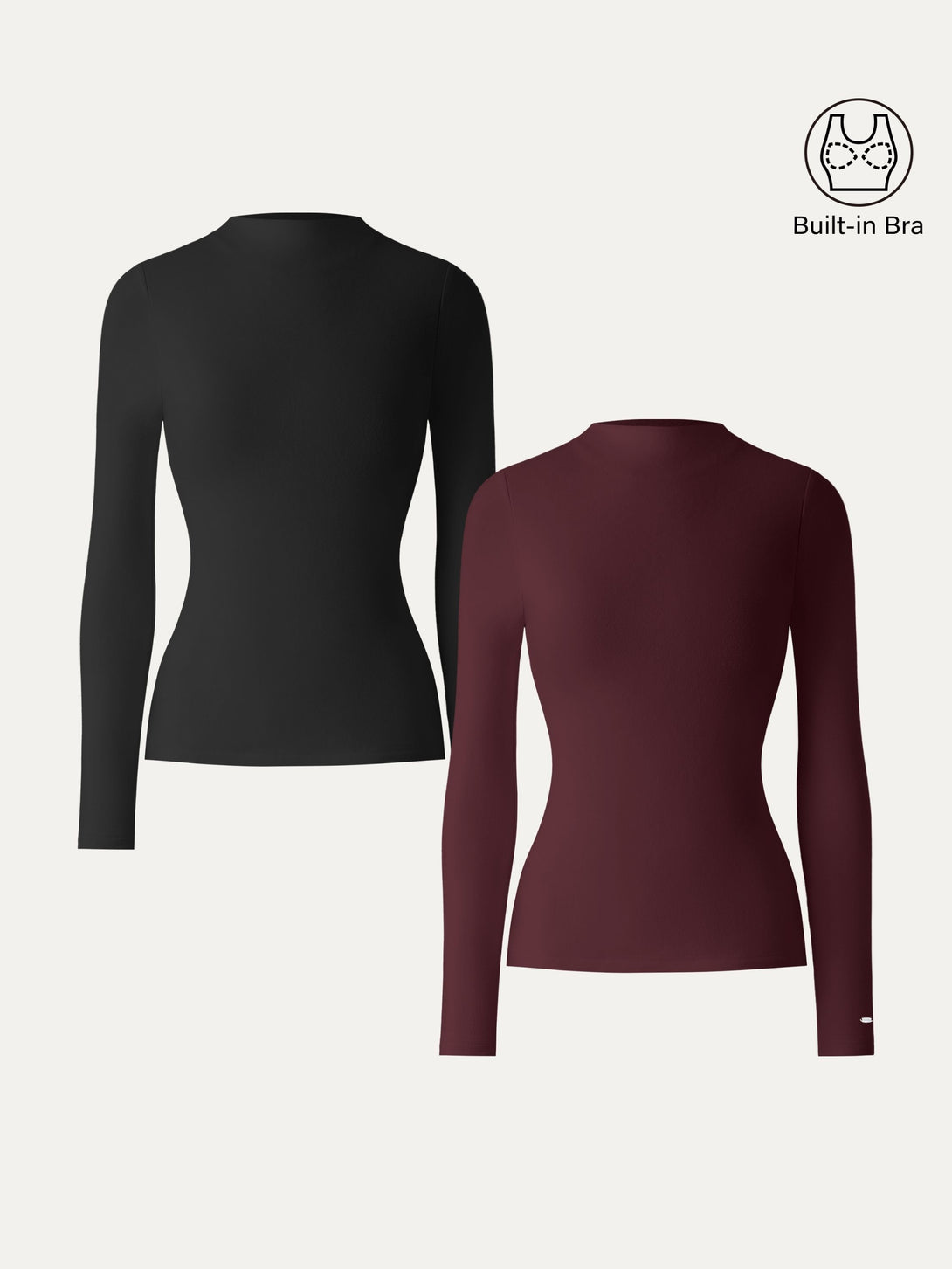 MaxWarm Brushed Mockneck Long Sleeve Brami