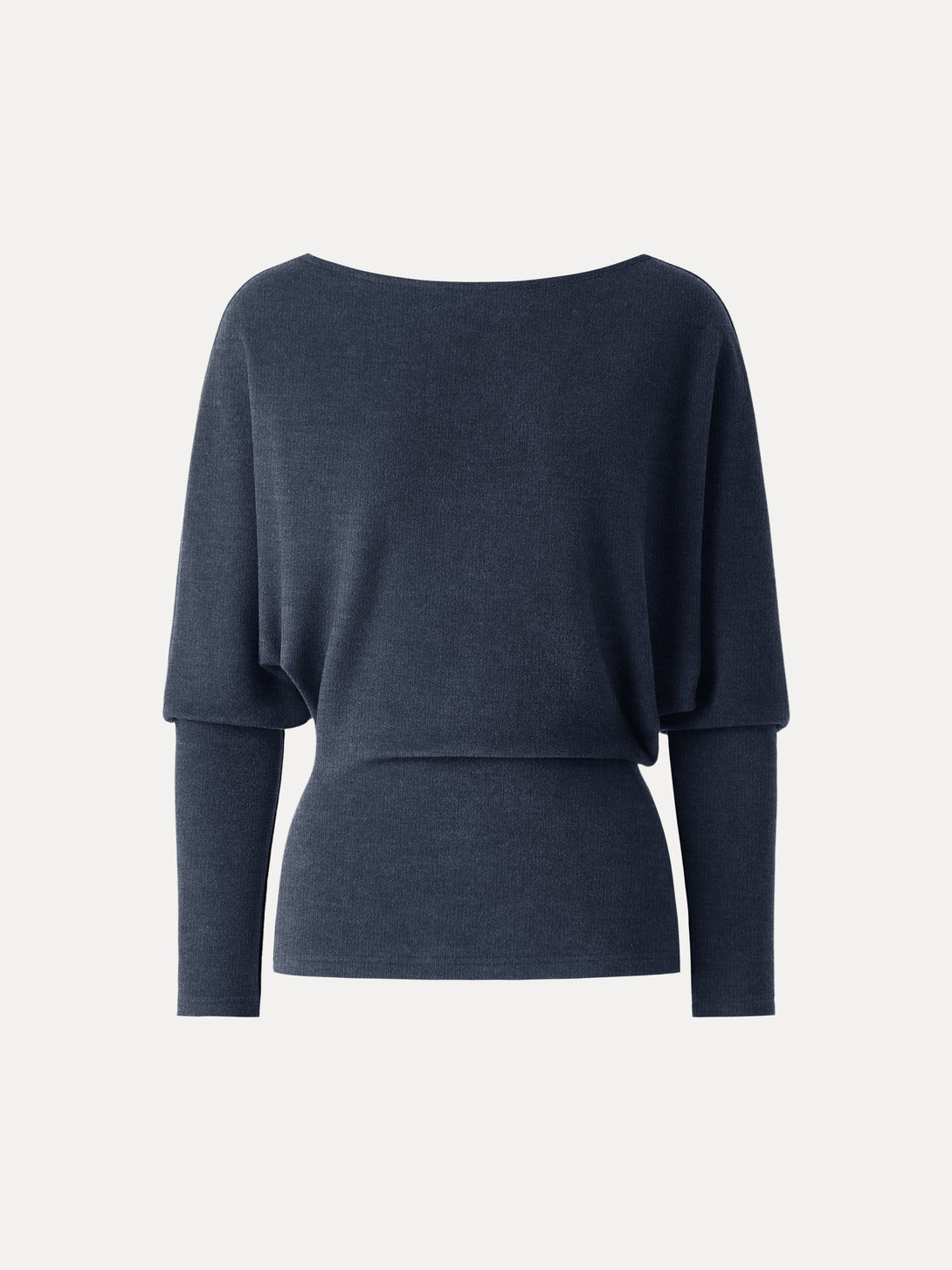 MaxWarm Boatneck Top with Close-Fit Hem Heather Indigo XS