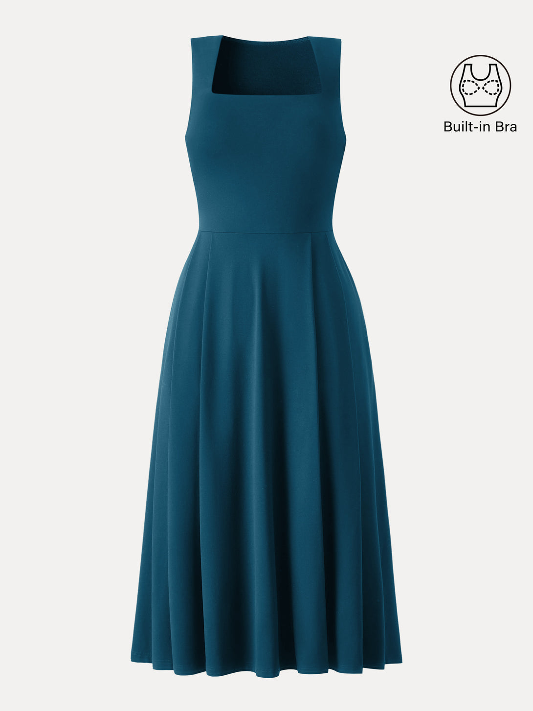 fit and flare dress with built in bra Built in Bra Dress with Pockets: Yes