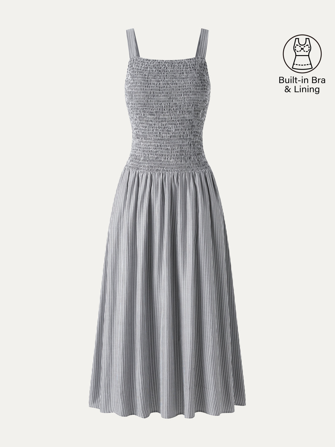 grey white striped dress Casual Going Out Fitted Navy/White Stripe/L Midi Dresses Sleeveless Square Neck Women Dresses OGLmove colour:Purple Sweetheart Wedding Dresses | %0D%0AYKK%20zipper%20(known%20as%20the%20most%20durable%20and%20reliable%20zippers%20manufactured%20today) Color:MULTI FLORAL