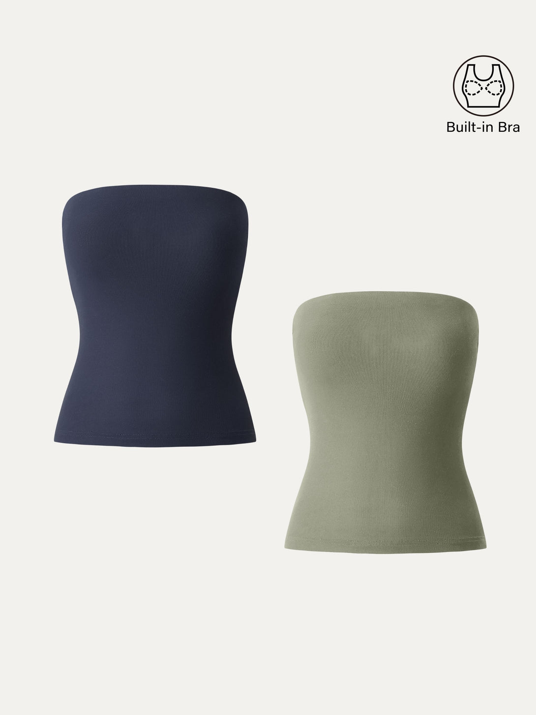 Non-slip Essential Tube Brami Top Midnight Navy/Tate Olive XS