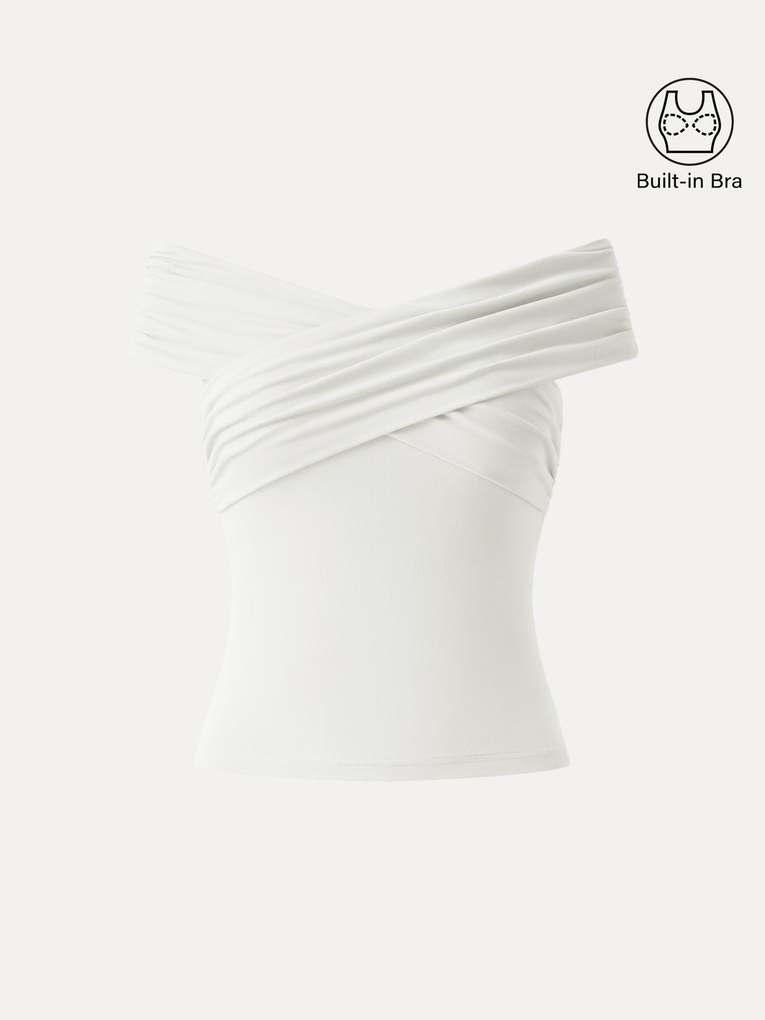 Criss Cross Off Shoulder New Airy Brami Top