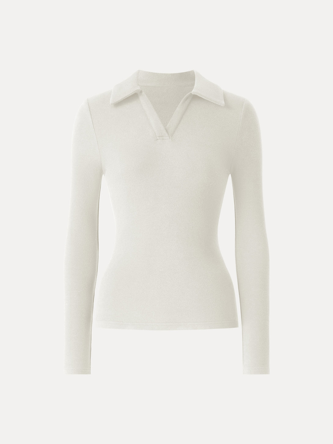 MaxWarm Polo Neck Long Sleeve Top Milk Cream XS