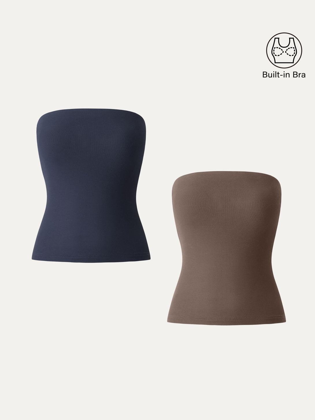 Non-slip Essential Tube Brami Top Midnight Navy/Iced Mocha XS