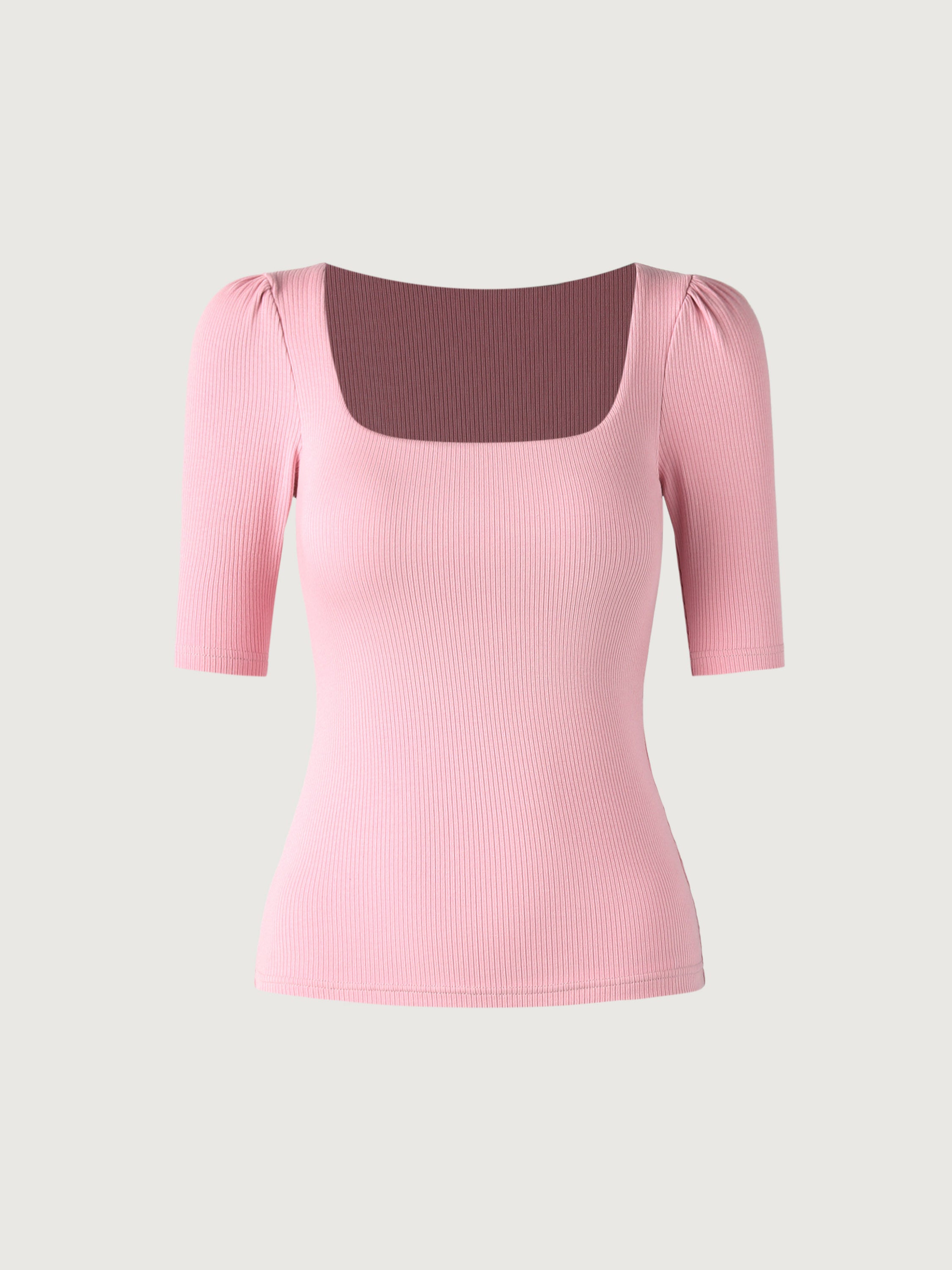 Puff Sleeve Sqaure Neck Top