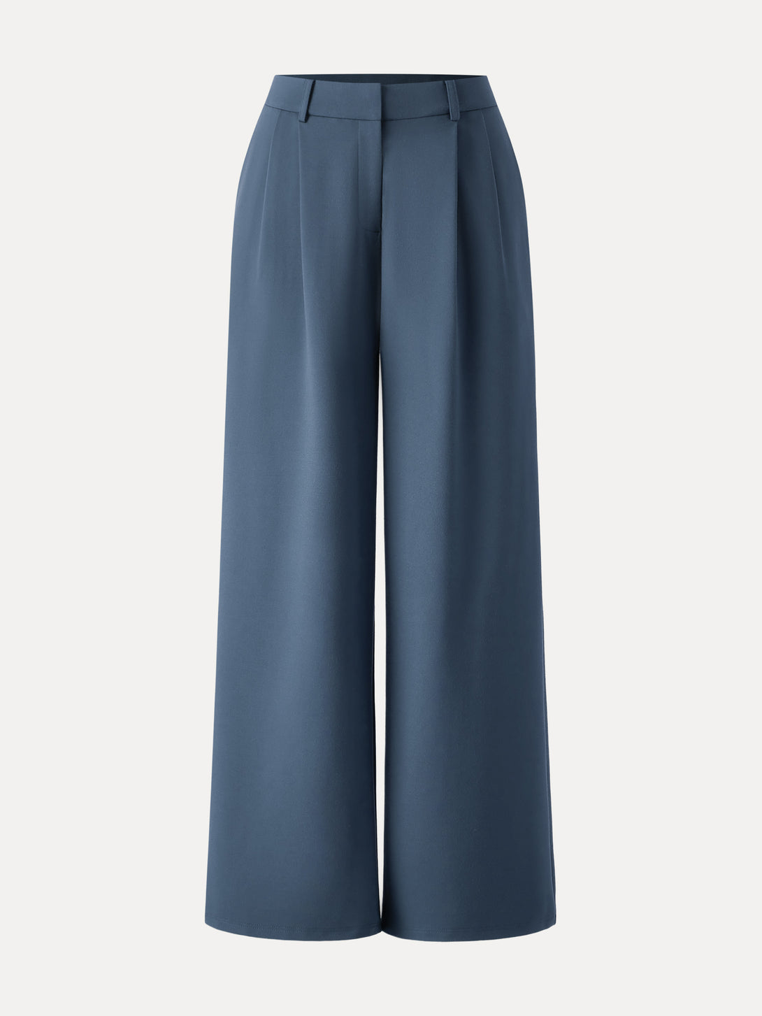 Breezy Wide Leg Pant with Pockets Regular Rock Blue