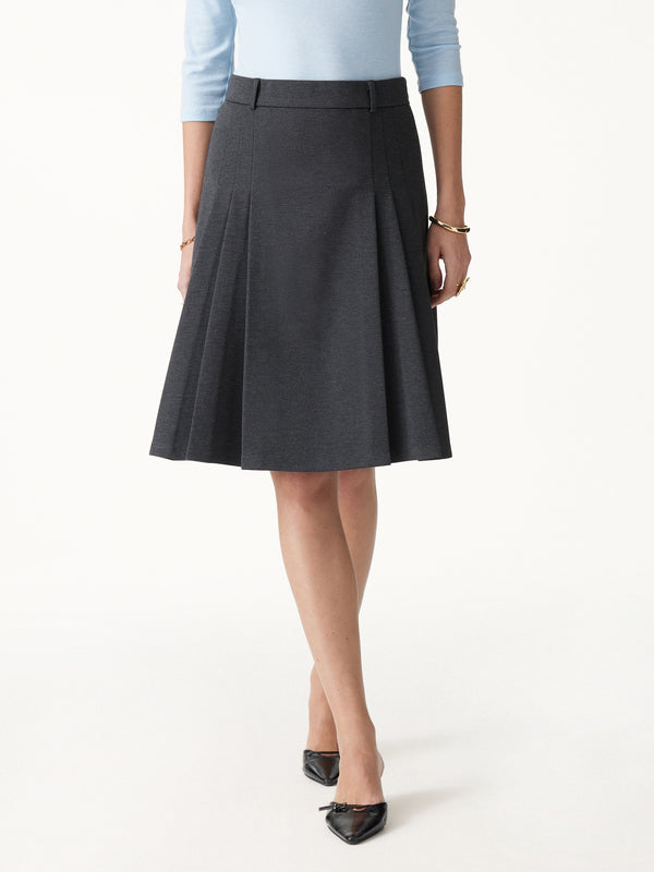 OGLmove Ponte High-Rise Tucked Knee-Length Skirt