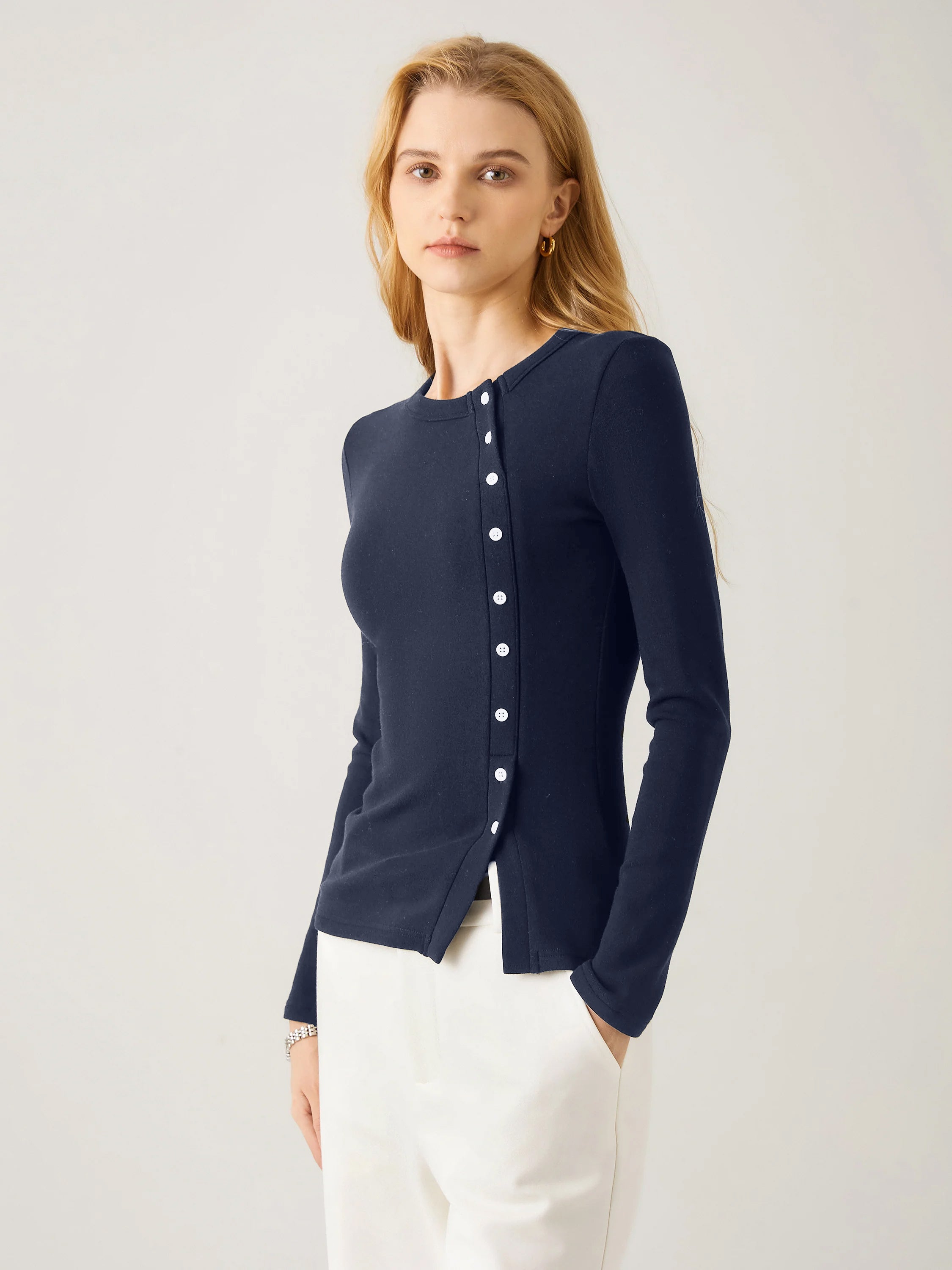 Ogl Eco-Mousse® Asymmetrical Placket Top – OGLmove