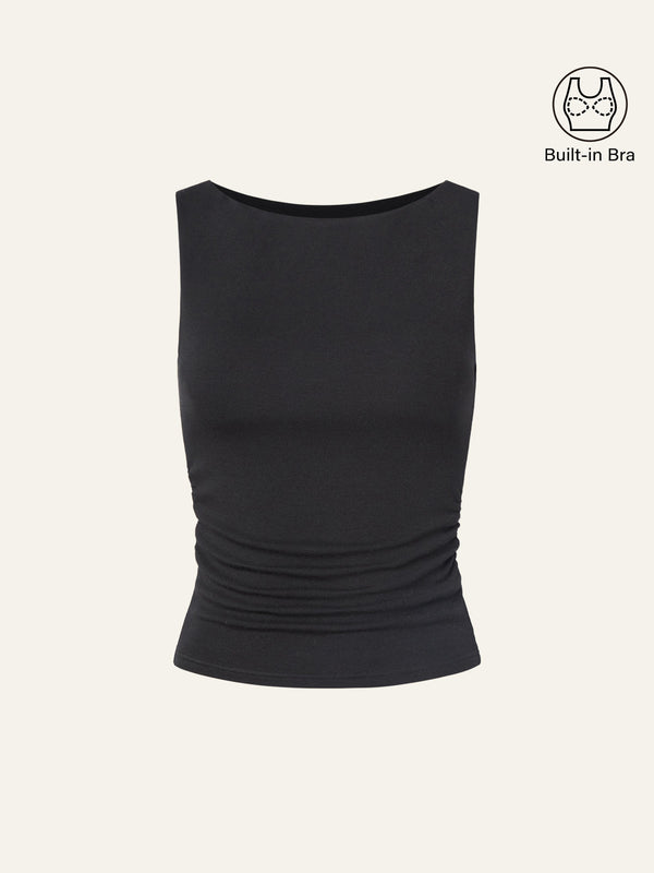 Boat Neck Brami Tank Top