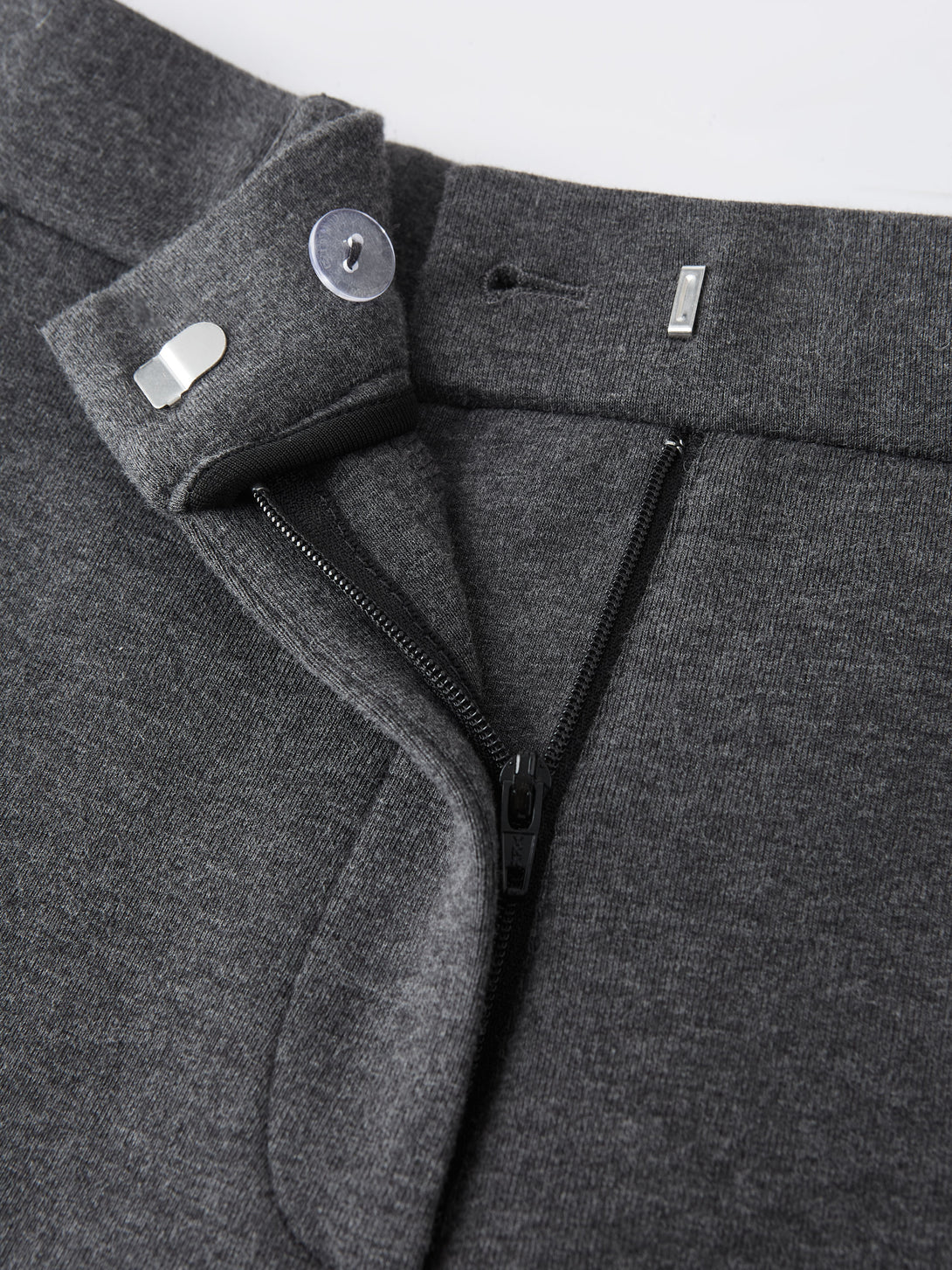 Stretch Mid Rise Barrel Leg Knit Pants with Pockets