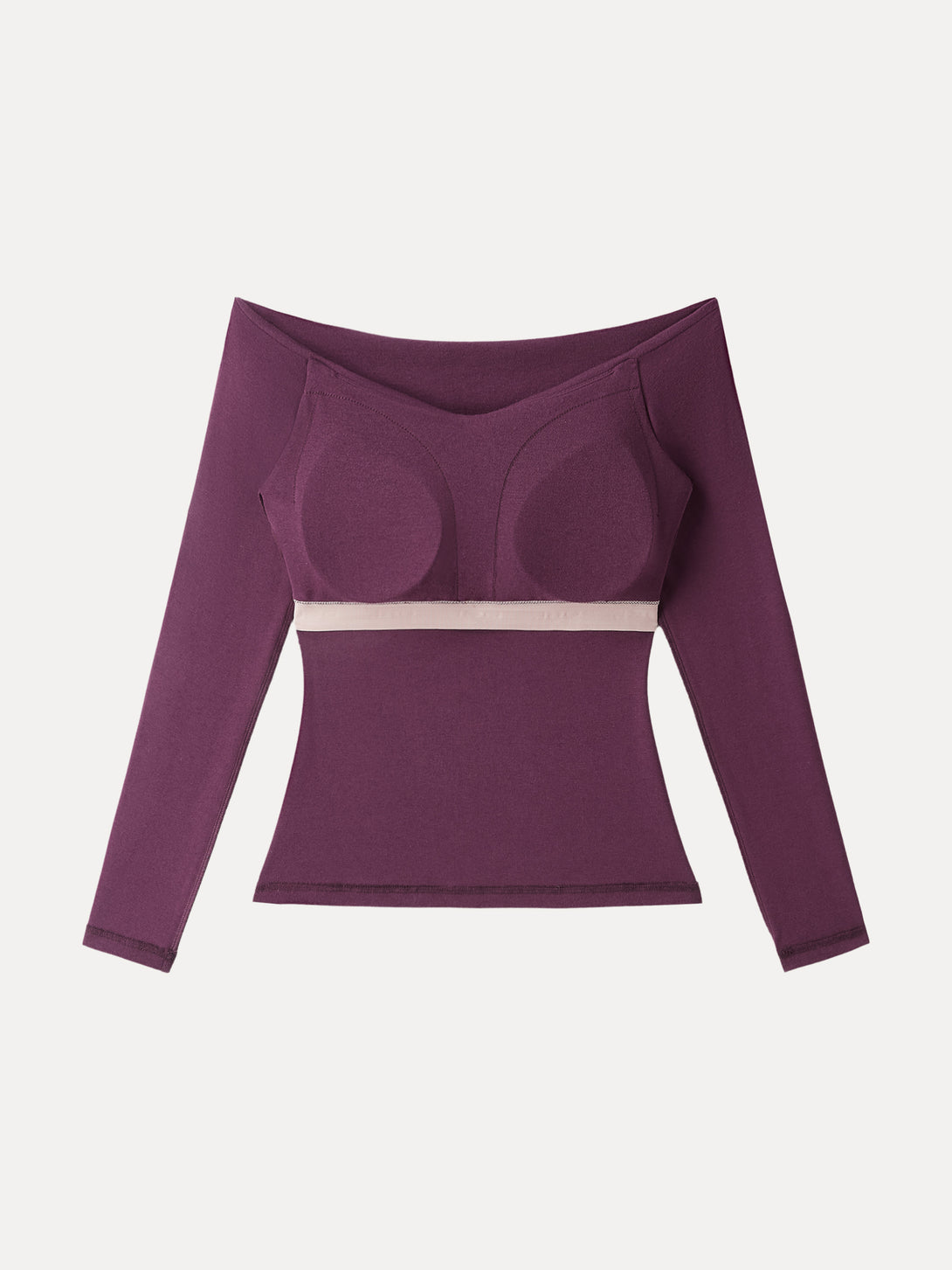 2Pcs Set Criss Cross Off-Shoulder Brami & High Rise Pull-on Flared Petite Pants