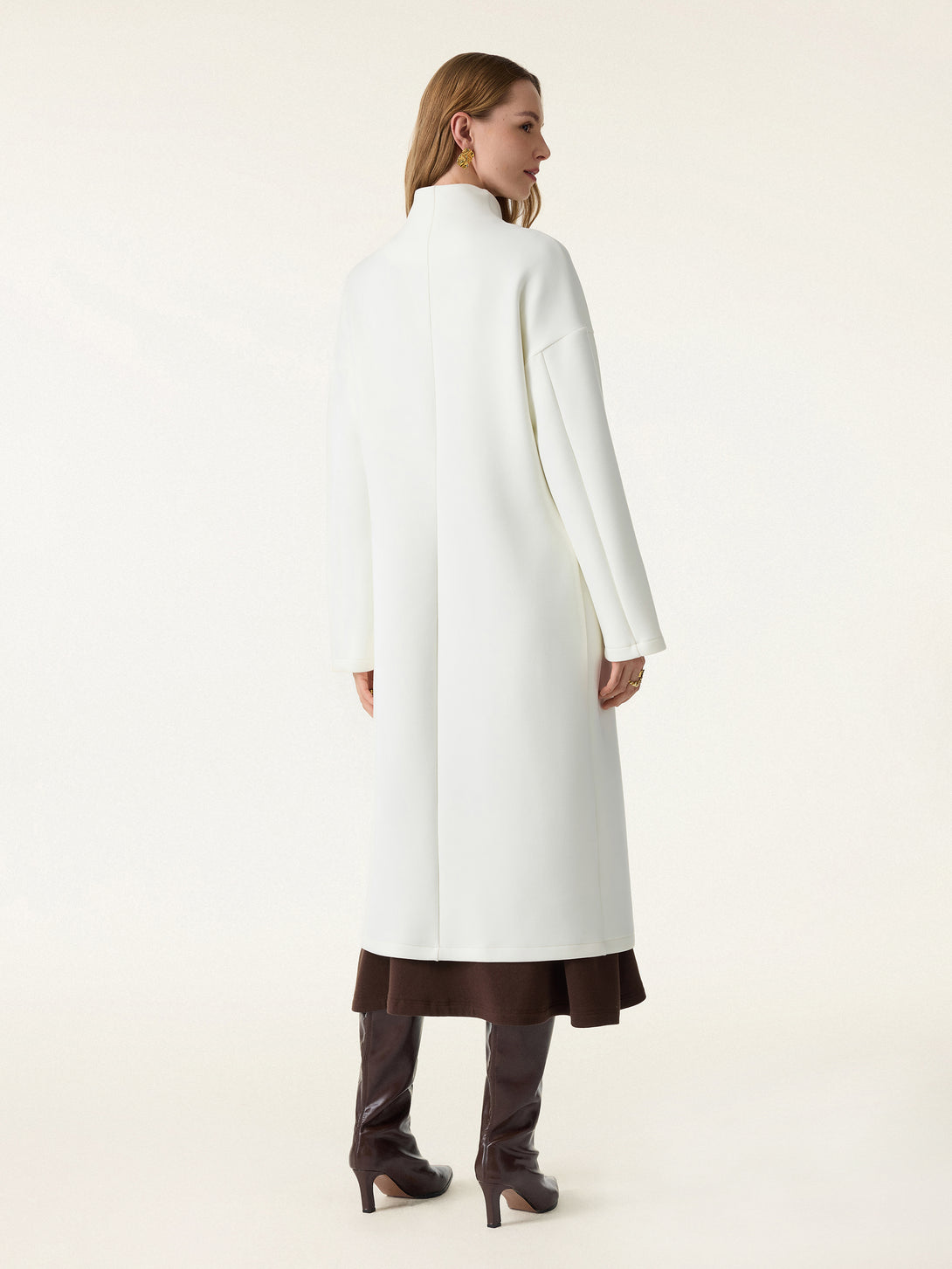 Double-breasted Stand Collar Coat