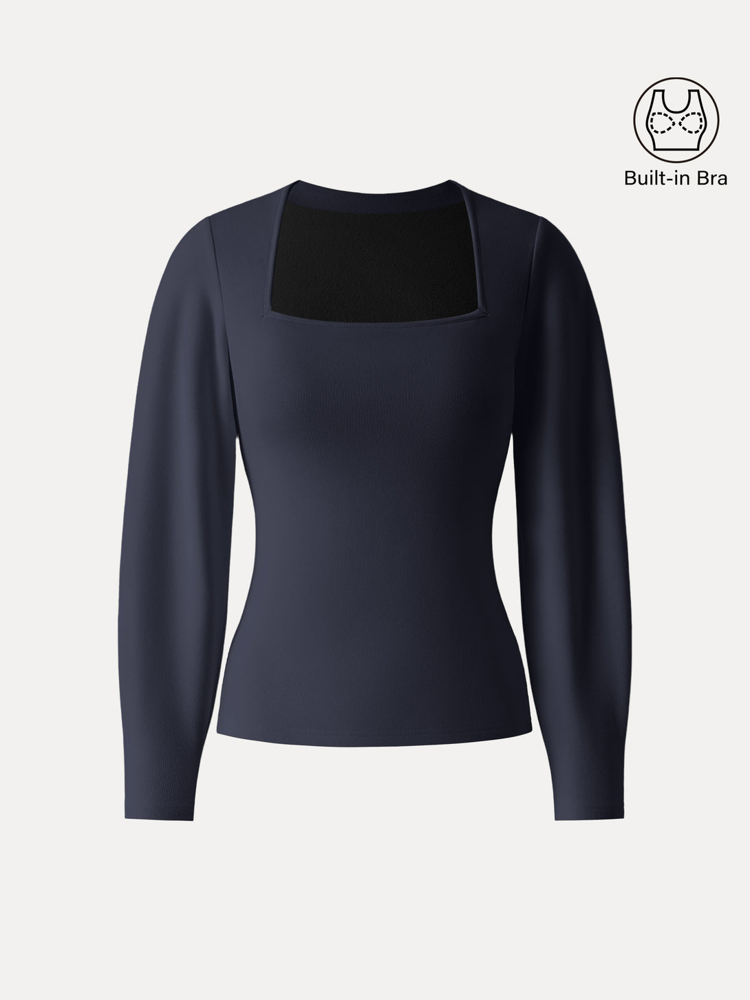 Square Neck Relaxed Sleeves Brami Universe Navy XS