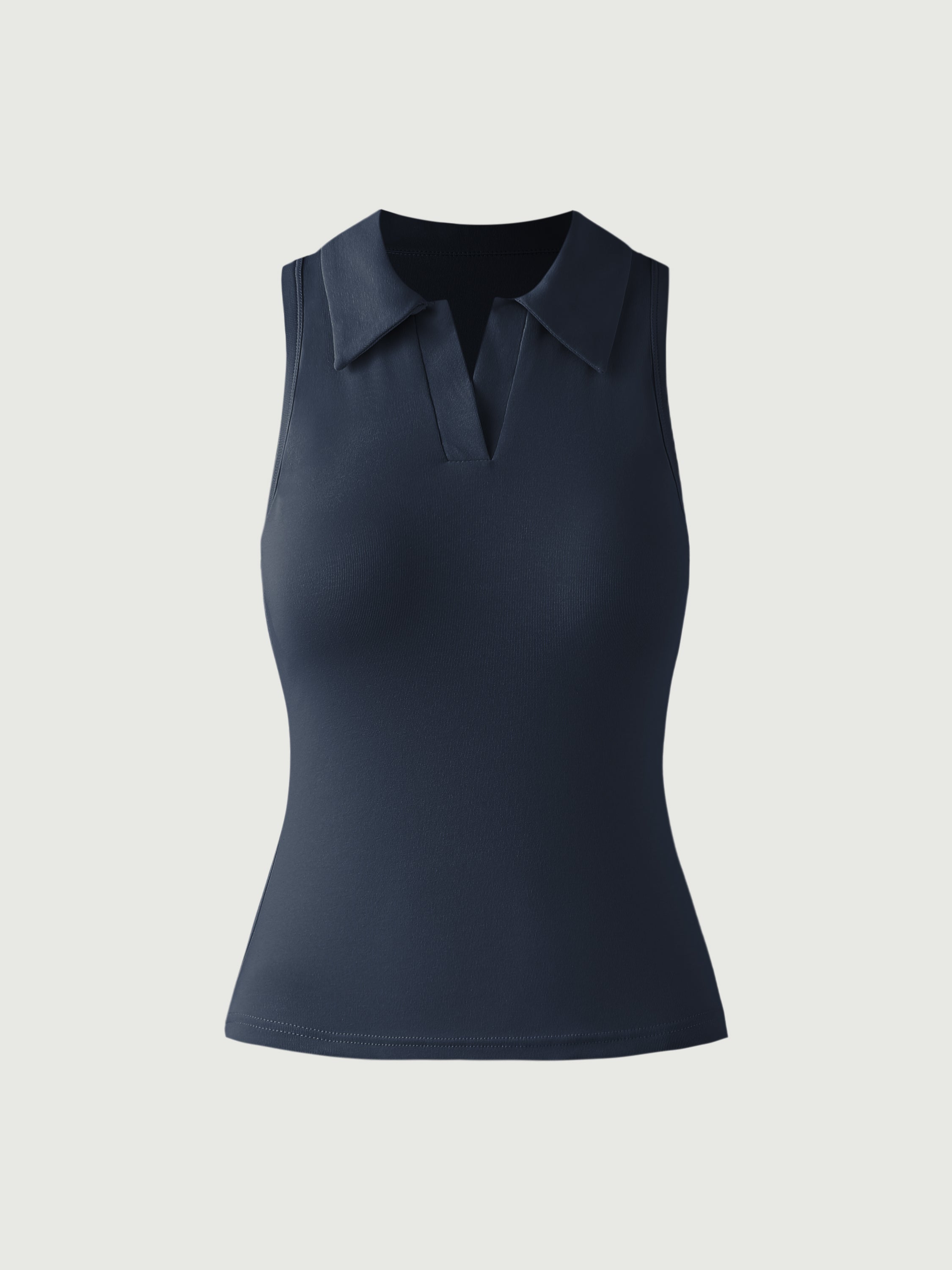 Cotton Polo Brami Tank - Navy