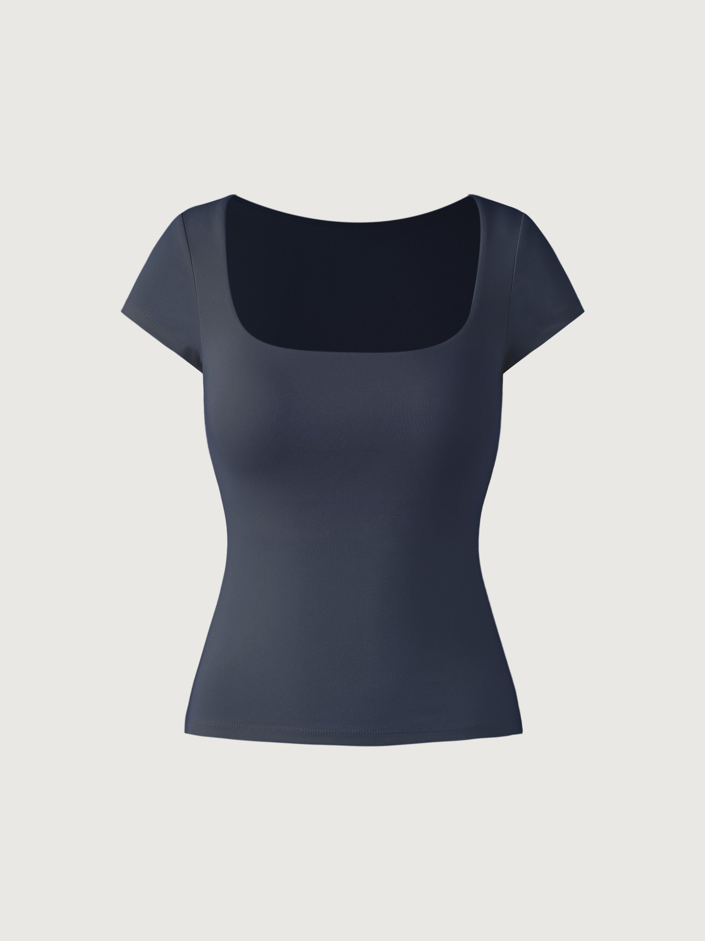 Fitted Squareneck Top