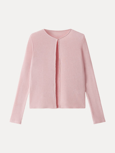 OGLmove Textured Knit Relaxed Long Sleeve Cardigan