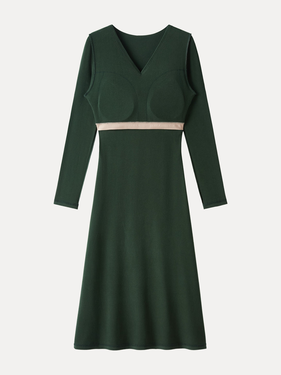 ProWarm V-Neck Surplice Midi Brami Dress