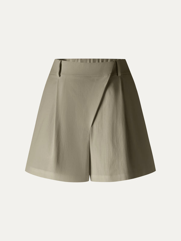 OGLmove Not-See-Thru Linen-Like A-Line Shorts