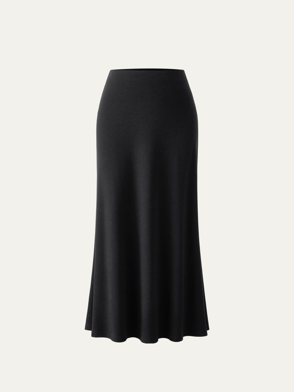 Everyday Knit Midi Skirt Black XS