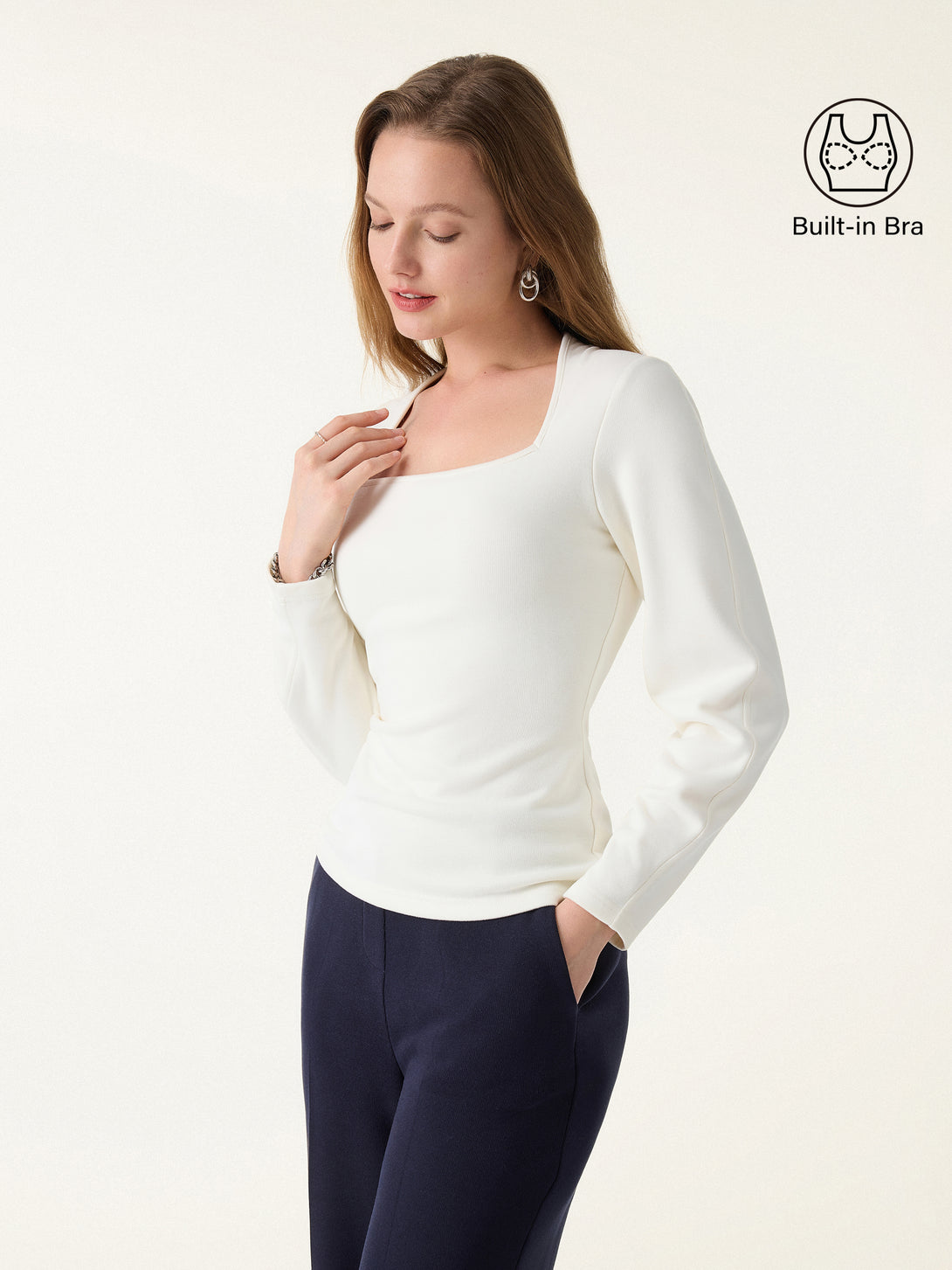 Square Neck Relaxed Sleeves Brami