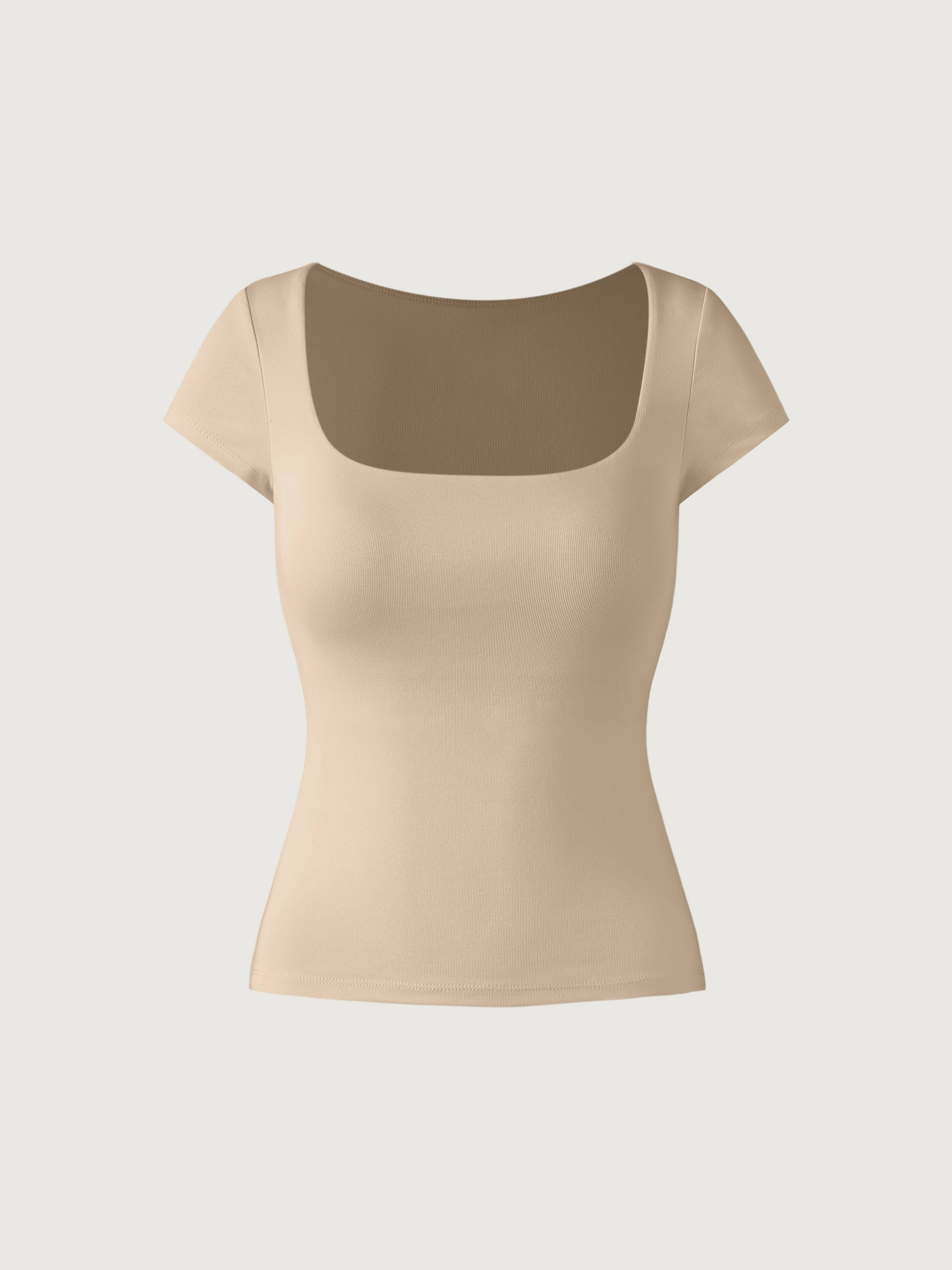 Fitted Squareneck Top