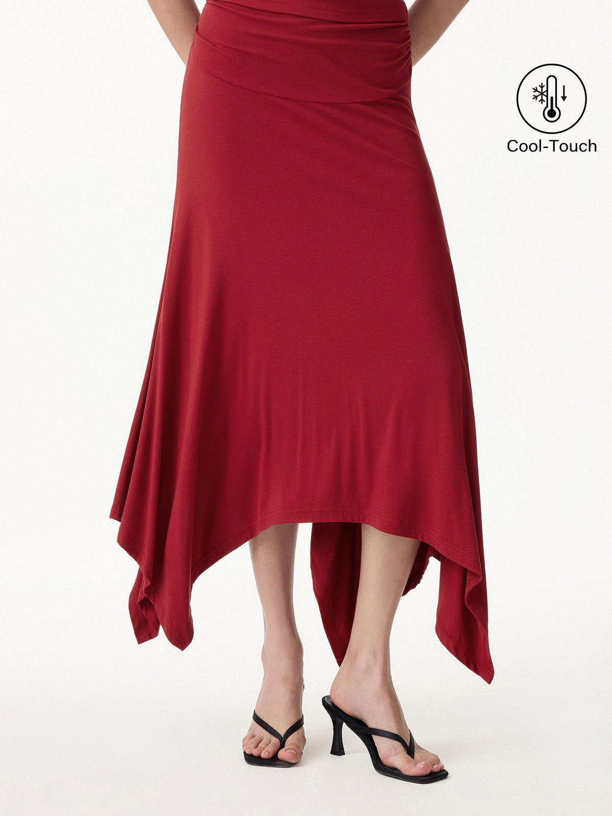 CoolTouch Handkerchief Hem Ankled Skirt